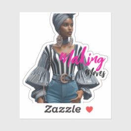 Adesivo Modern Sophisticated Custom-Cut Vinyl Sticker