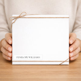 Adesivo Modern Transparent Business Label – Custom Text