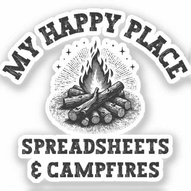 Adesivo Modo de Camping: fora da grade - Presente Contabil (Frente)