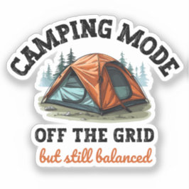 Adesivo Modo de Camping: fora da grade - Presente Contabil