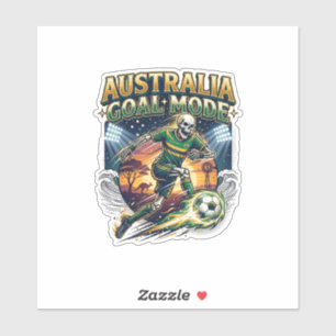 Adesivo Modo de Gol da Austrália Esqueleto Striker Nations