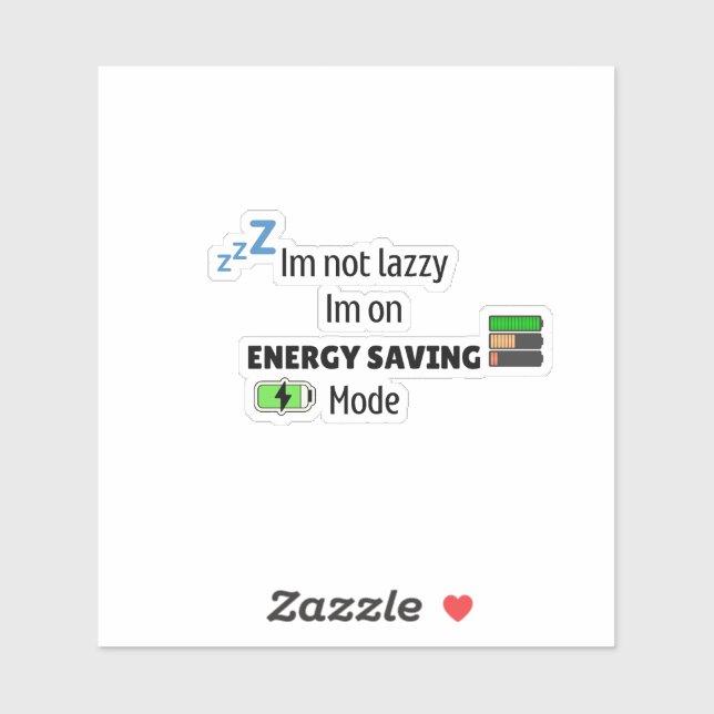 Adesivo modo sonolento LIGADO (Folha)