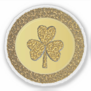 Adesivo Moedas Douradas de Shamrock