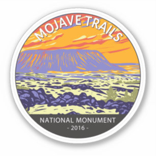Adesivo Mojave Trave Cratera Nacional Monumento Amboy