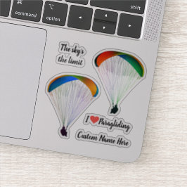 Adesivo Moldado de Vinil de Curto-Contorno de Paraglider