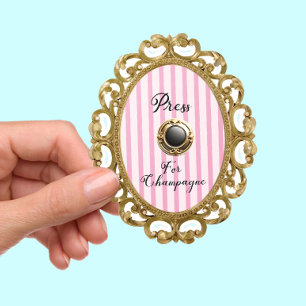 Adesivo Moldura de Luxo Barroco em Ouro Rosa Press For Cha