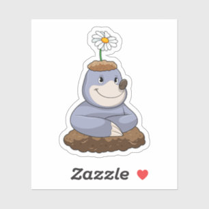 Adesivo Mole com Daisy Flower