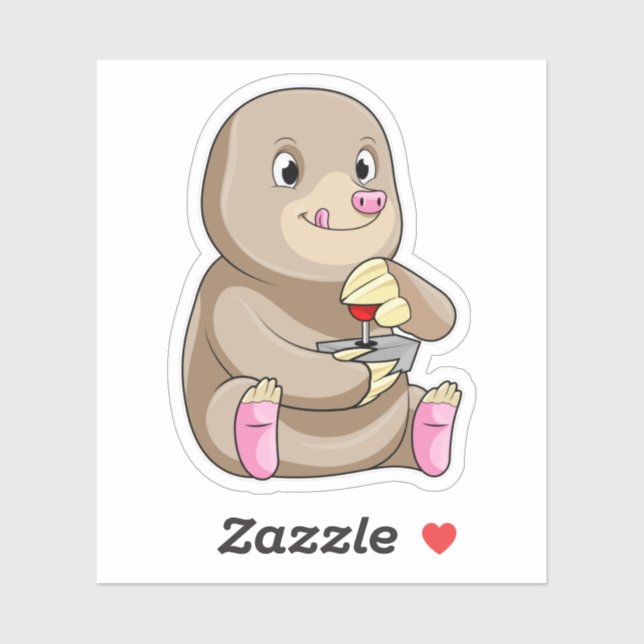 Adesivo Mole como jogador com Joystick (Folha)