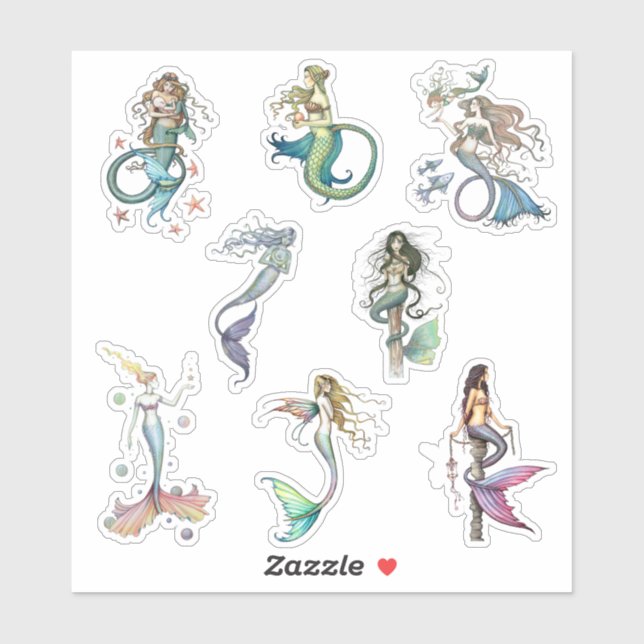 Adesivo Molly Harrison Smermaid Art Stickers