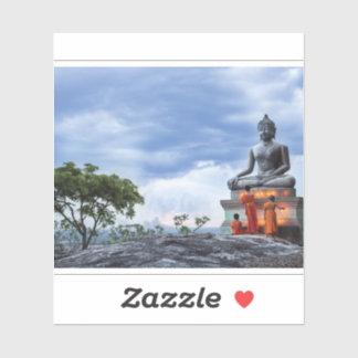Adesivo Monges e Estátua Buda