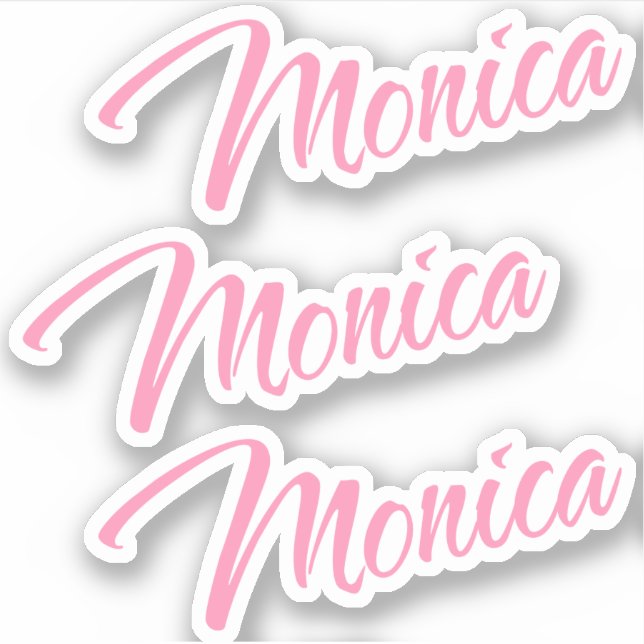 Adesivo Monica Decorative Name (Nome decorativo da Monica) (Frente)