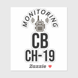 Adesivo Monitoramento do Canal CB 19