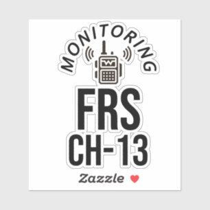Adesivo Monitorando Canal FRS 13