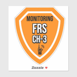 Adesivo Monitorando Canal FRS 3