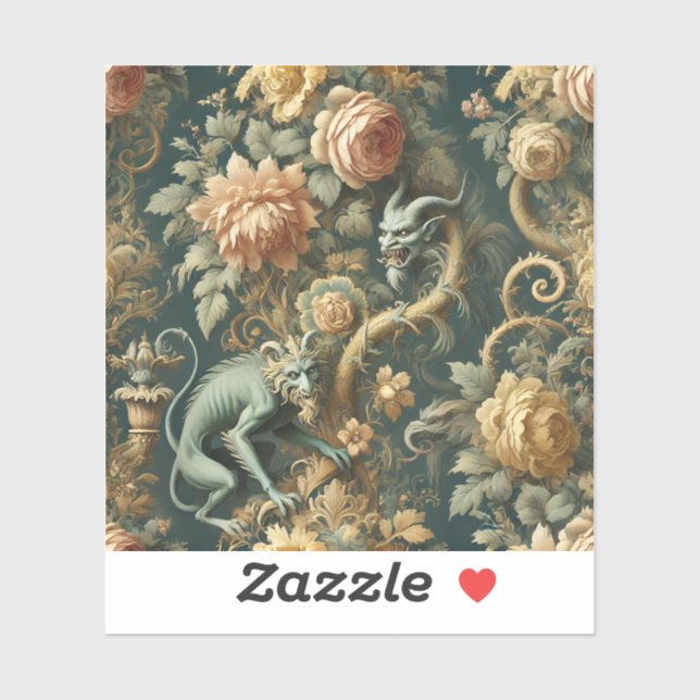 Adesivo Monkey Minion Mishead - Barroco Gótico (Folha)