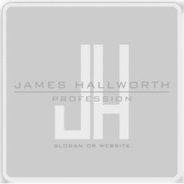 Adesivo Monograma Comercial de Vista Moderna | Cinza