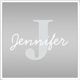 Adesivo Monograma Cursivo e Cinza Branco | Cores editáveis