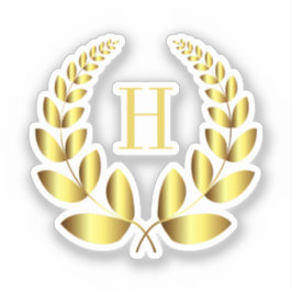 Adesivo Monograma Dourado Laurel