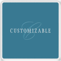 Monograma Elegante | Azul Oceano