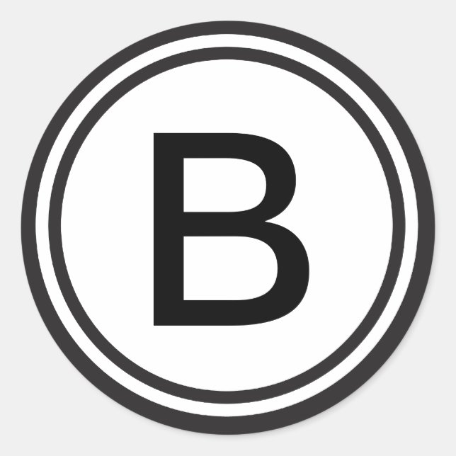 Adesivo Monograma Inicial Personalizado (Frente)