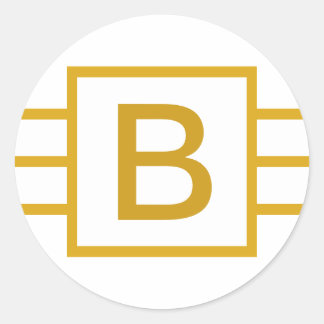 Adesivo Monograma Inicial Personalizado