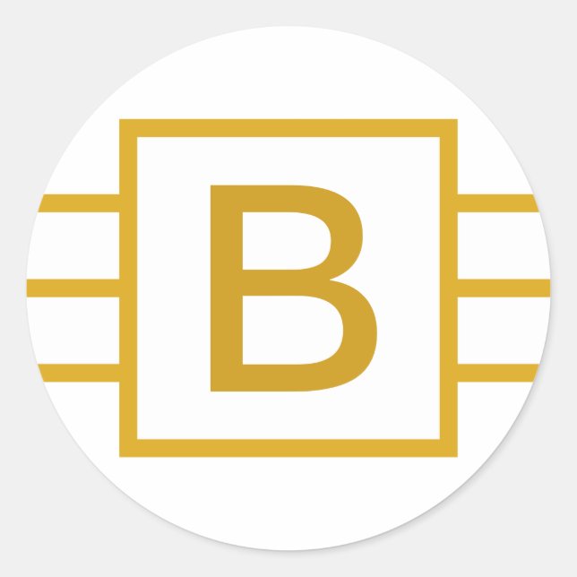 Adesivo Monograma Inicial Personalizado (Frente)