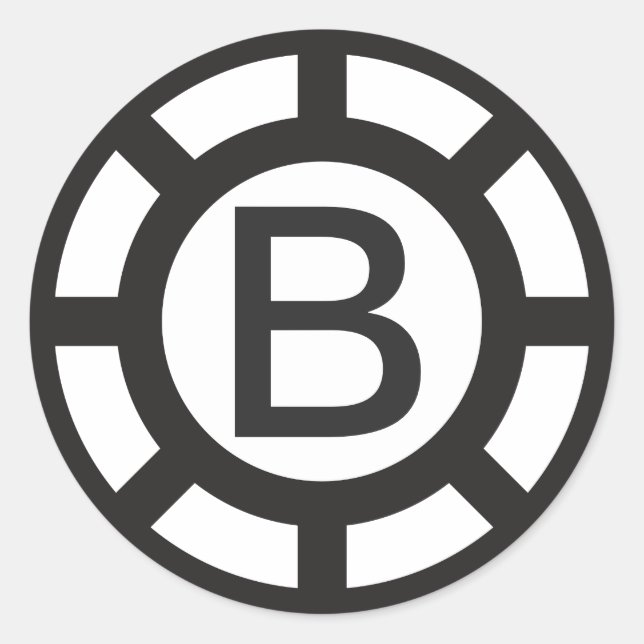 Adesivo Monograma Inicial Personalizado (Frente)