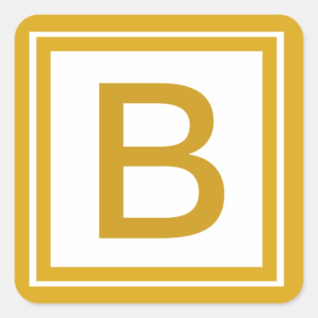 Adesivo Monograma Inicial Personalizado (Frente)