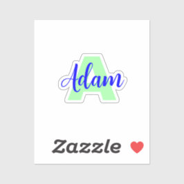 Adesivo Monograma Transparente + Nome | Vinhetas impermeáv