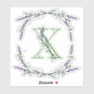 Adesivo Monograma X Lavanda Eucalyptus