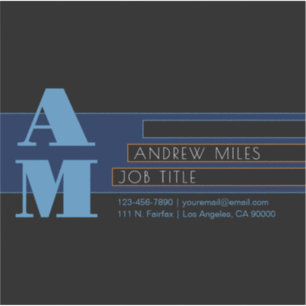 Adesivo Monogramas retrormodernos e formas e cores editáve