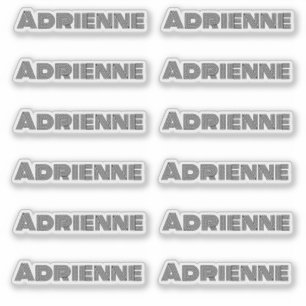 Adesivo Monoline Big Letters Personalizado