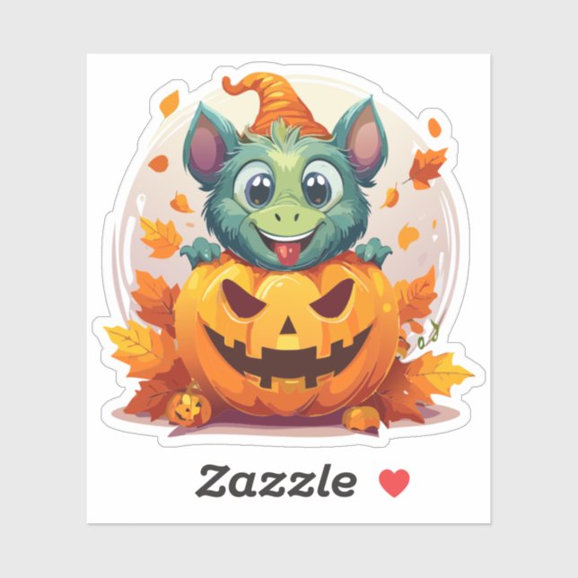 Adesivo Monstro Bobo do Halloween (Folha)