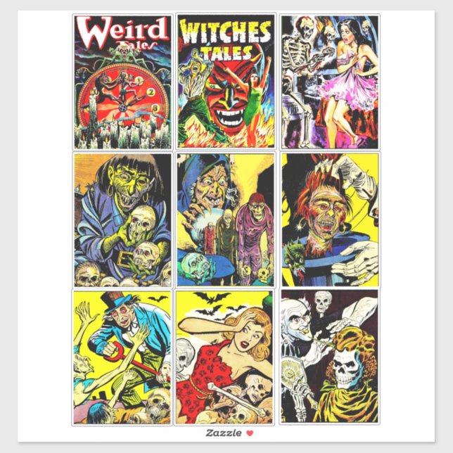 Adesivo monstro criaturas de histórias em quadrinhos de te (Folha)