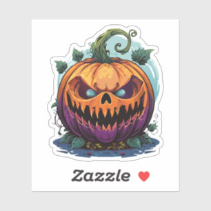 Adesivo Monstro do Dia das Bruxas Spooky