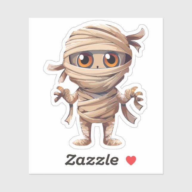 Adesivo Monstro do Halloween do bobo (Folha)