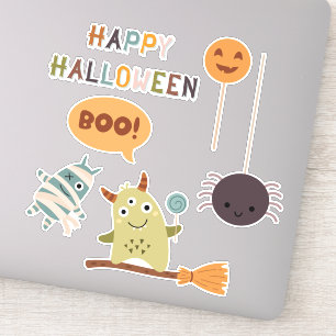 Adesivo Monstros de Halloween Cute