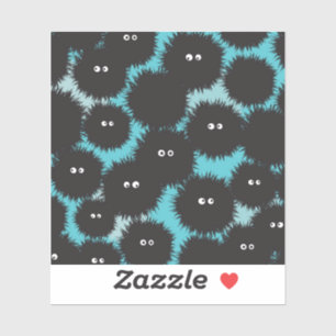 Adesivo Monstros engraçados e pretos