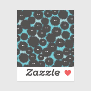 Adesivo Monstros engraçados e pretos