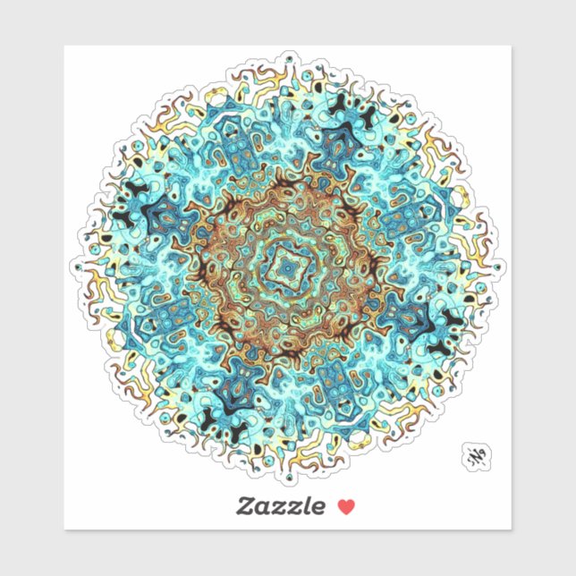 Adesivo Monstros Mandala 4 (Folha)