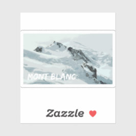 Adesivo Mont Blanc Mountain Peak, França