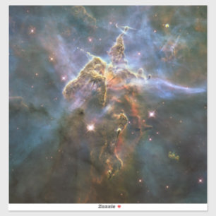 Adesivo Montanha Mística no Espaço Hubble na Nebulosa Cari