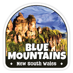 Adesivo Montanhas Azuis, Vinheta Austrália NSW