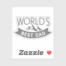 Adesivo Montanhas do Melhor Pai do Mundo