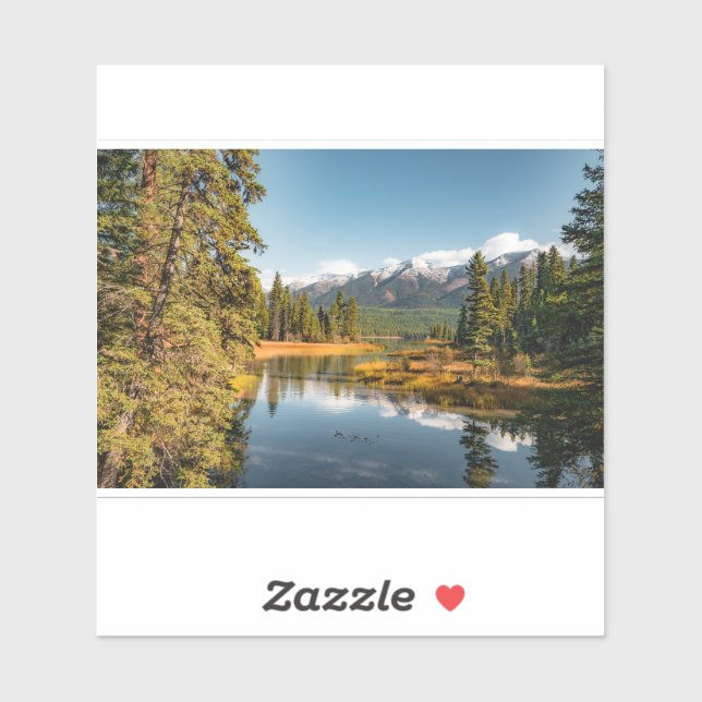 Adesivo Montanhas rochosas (Folha)