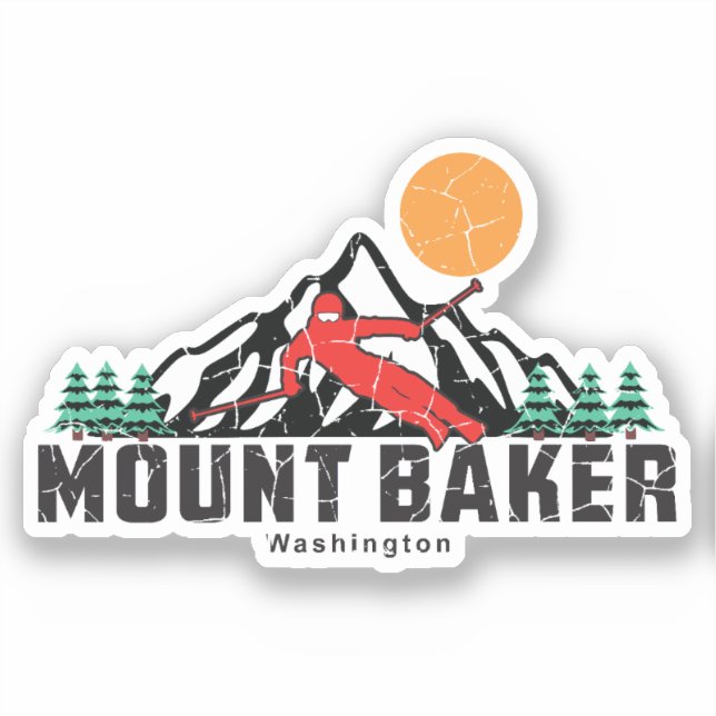 Adesivo Monte Baker Ski Washington (Frente)