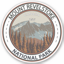 Adesivo Monte Revelstoke National Park Viagem Art Vintage