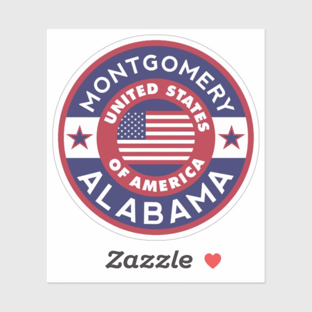 Adesivo MONTGOMERY, Alabama (Folha)