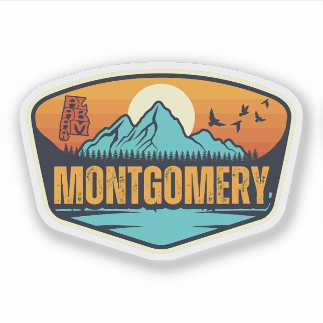 Adesivo Montgomery, Alabama (Frente)