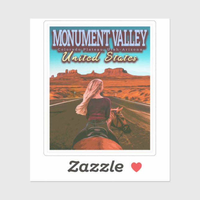 ADESIVO MONUME VALLEY - UTAH - ARIZONA - ESTADOS UNIDOS (Folha)